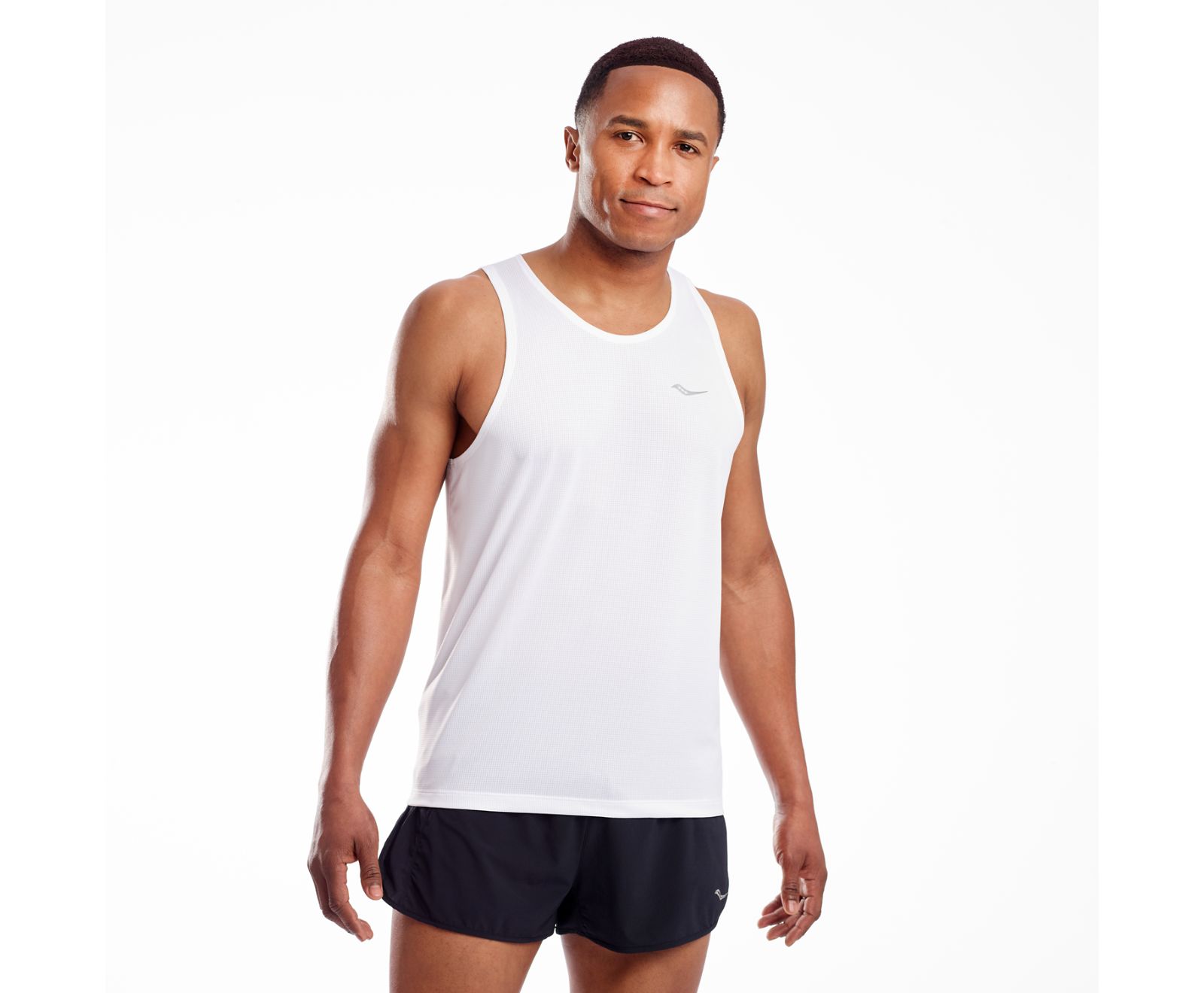 Saucony Stopwatch Singlet Men\'s Tanks White | Canada 664FDNM